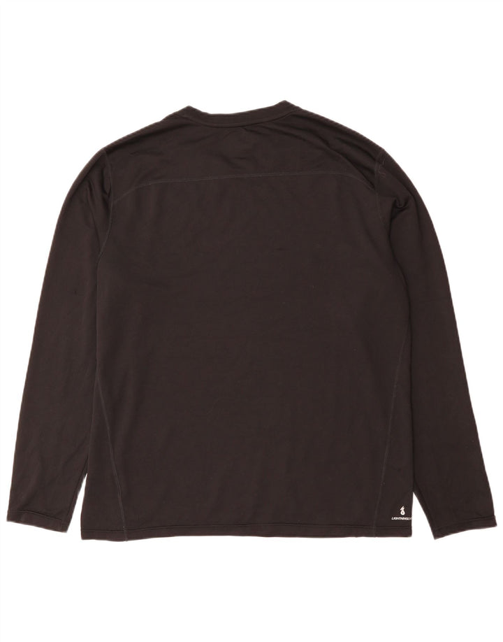 New Balance Herren Boston Graphic Top Langarm Large Schwarz