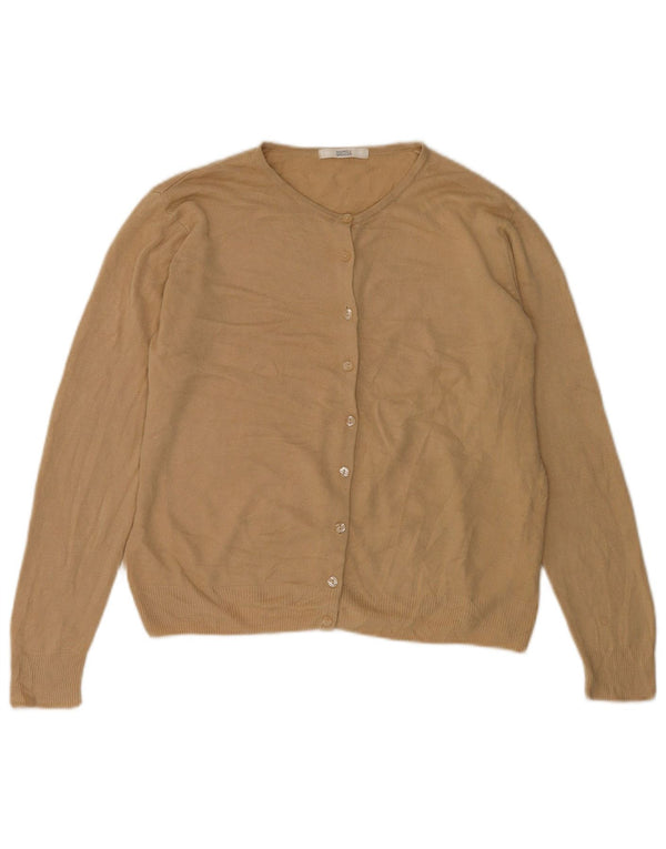 Marks & Spencer Damen-Cardigan-Pullover UK 14 Large Beige Acryl