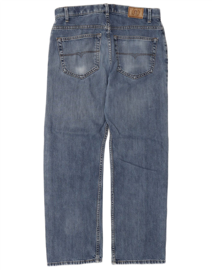 Marks & Spencer Herren Blue Harbor Straight Jeans W32 L29 Blaue Baumwolle