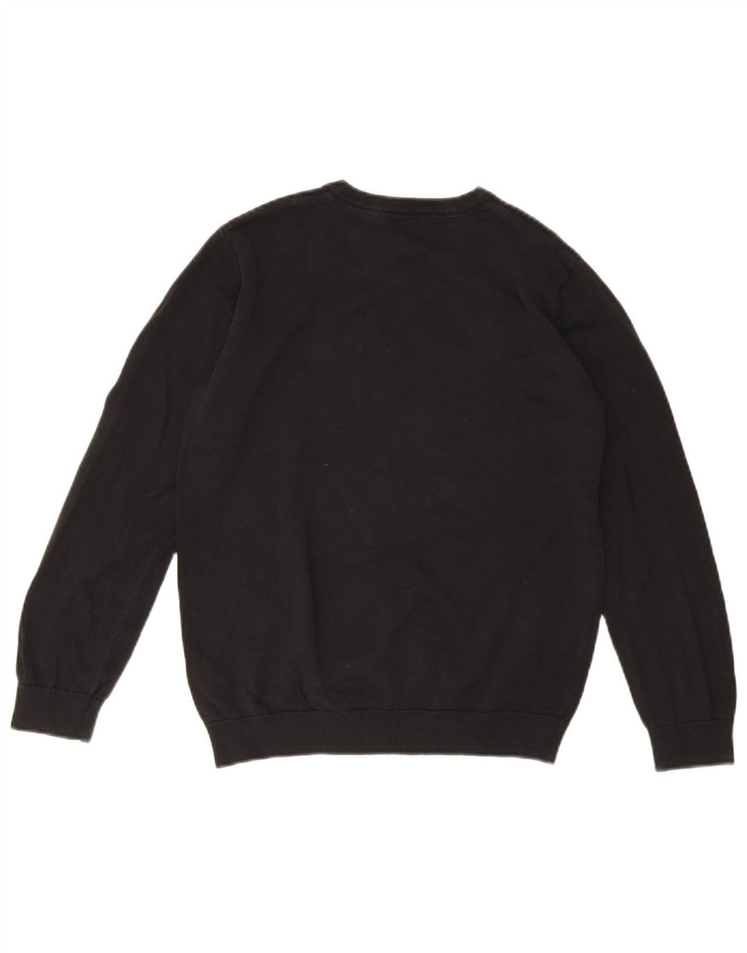 Marks & Spencer Jungen-Pullover mit V-Ausschnitt, 13–14 Jahre, schwarze Baumwolle