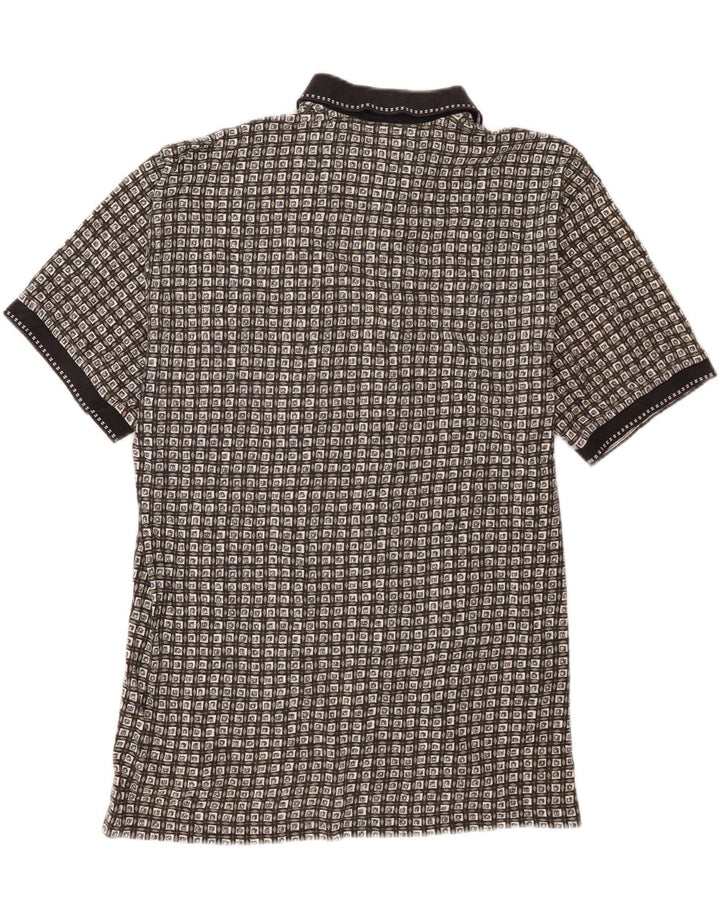 Izod Herren-Poloshirt, groß, marineblau, geometrisch, Baumwolle