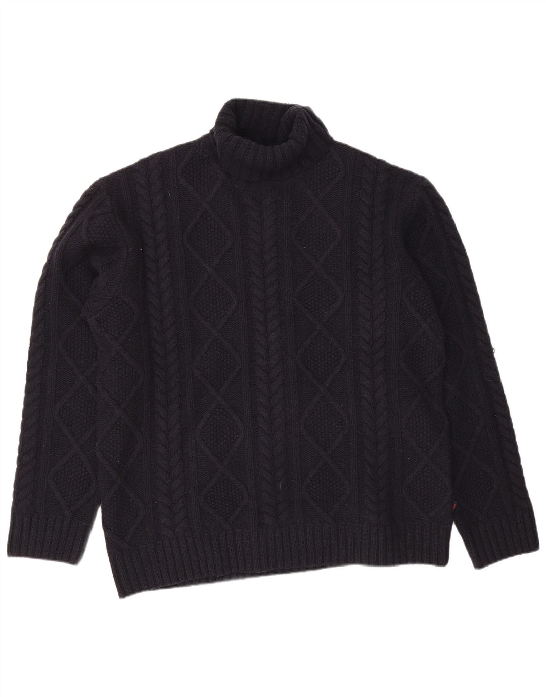 Kappa Herren Rollkragenpullover 2XL Marineblaue Wolle