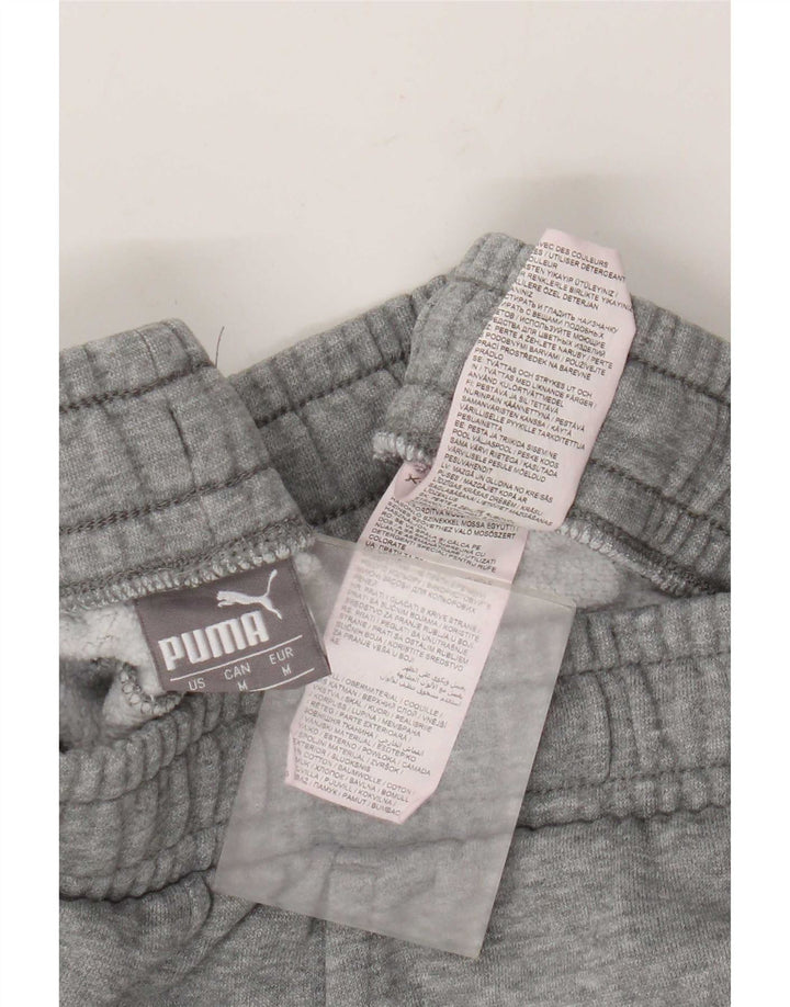Puma Herren-Trainingshose, Jogginghose, mittelgrau gefleckte Baumwolle