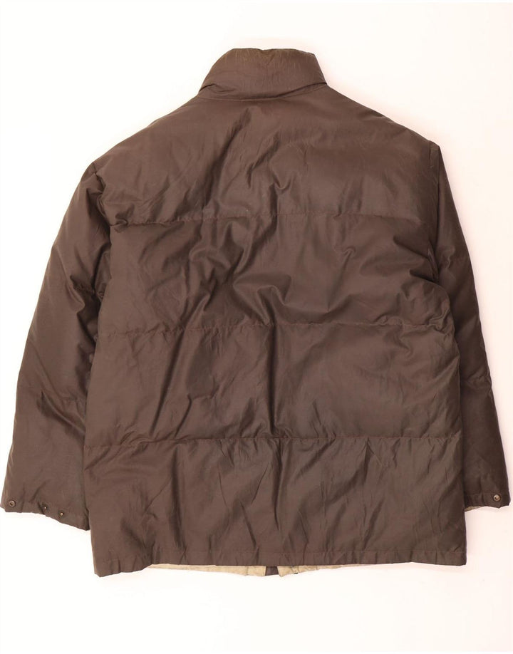 Ciesse Piumini Herren Loose Fit Wattierte Jacke IT 48 Small Braun Baumwolle