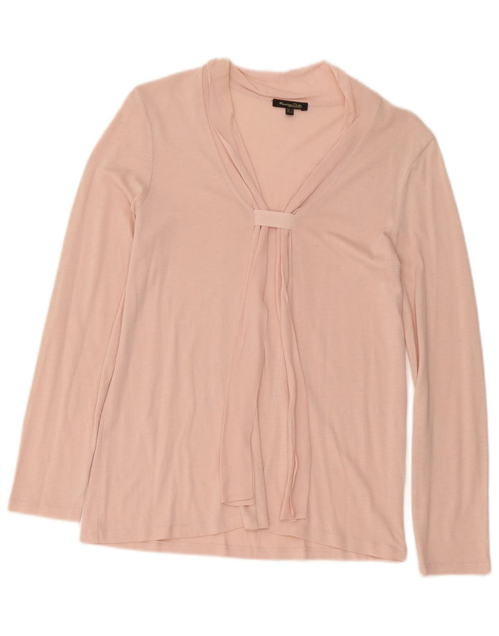 Massimo Dutti Damen Langarmblusenoberteil UK 10 Small Pink