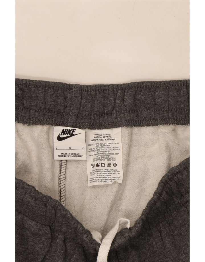 NIKE Herren-Sportshorts mit Grafik, Größe L, Grau