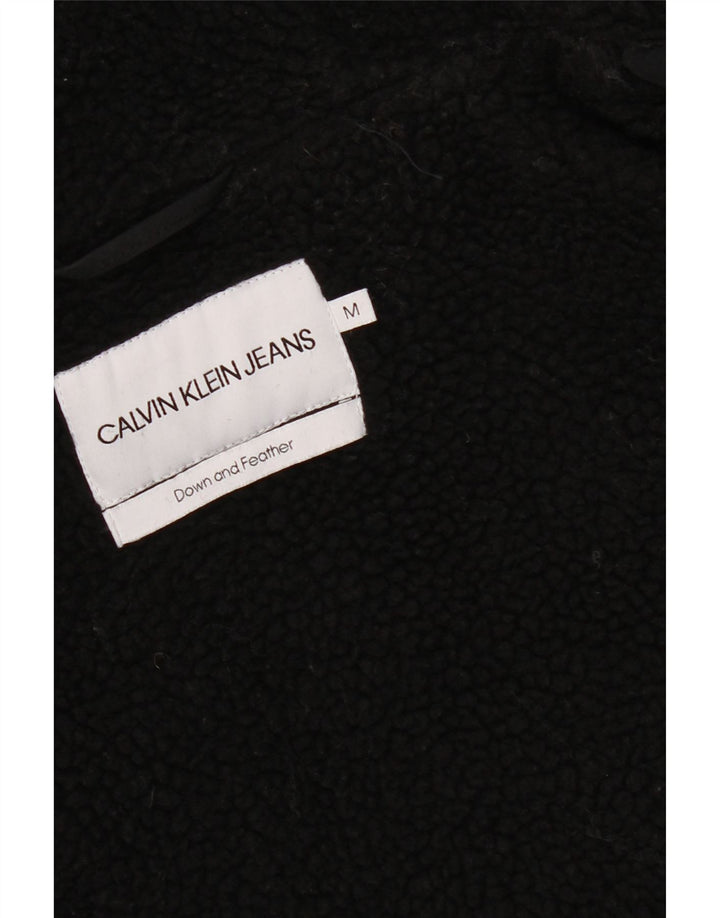 Calvin Klein Herren-Jacke mit Kapuze, gepolstert, UK 38, mittelschwarz, Polyester
