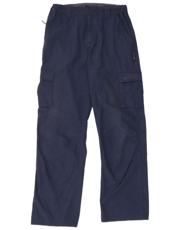 Mountain Warehouse Gerade Herren-Cargohose W32 L31 Marineblaues Polyester