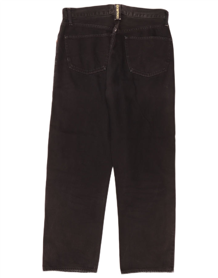 Replay Herren Straight Jeans W33 L30 Schwarz