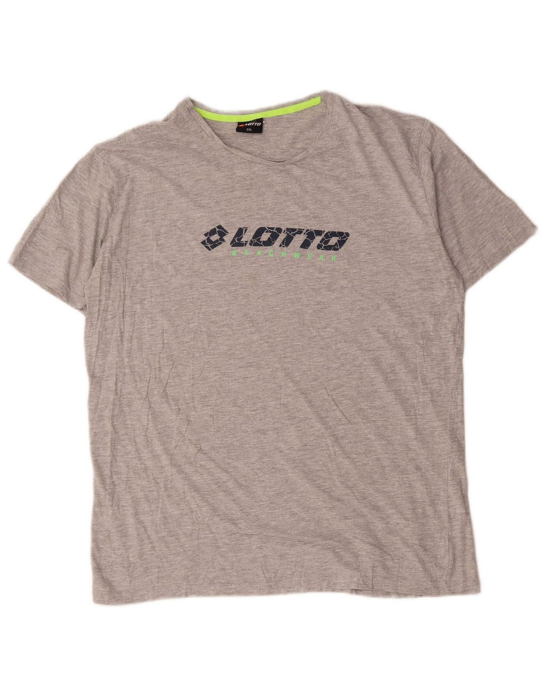 Lotto Herren Grafik T-Shirt Top 2XL Grau meliert