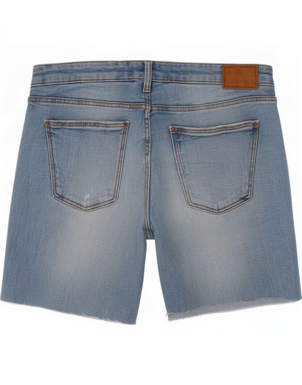 Zara Damen Jeansshorts EU 42 Large W32 Blau