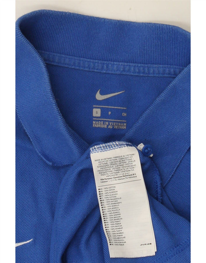 Nike Herren-Poloshirt, kleine blaue Baumwolle