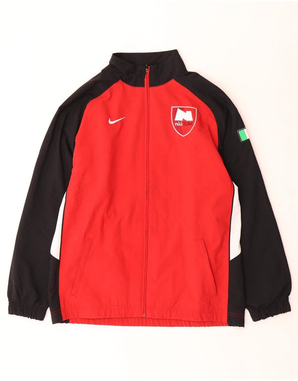 Nike Jungen-Trainingsanzugoberteil mit Grafik, 13–14 Jahre, XL, Rot, Farbblock