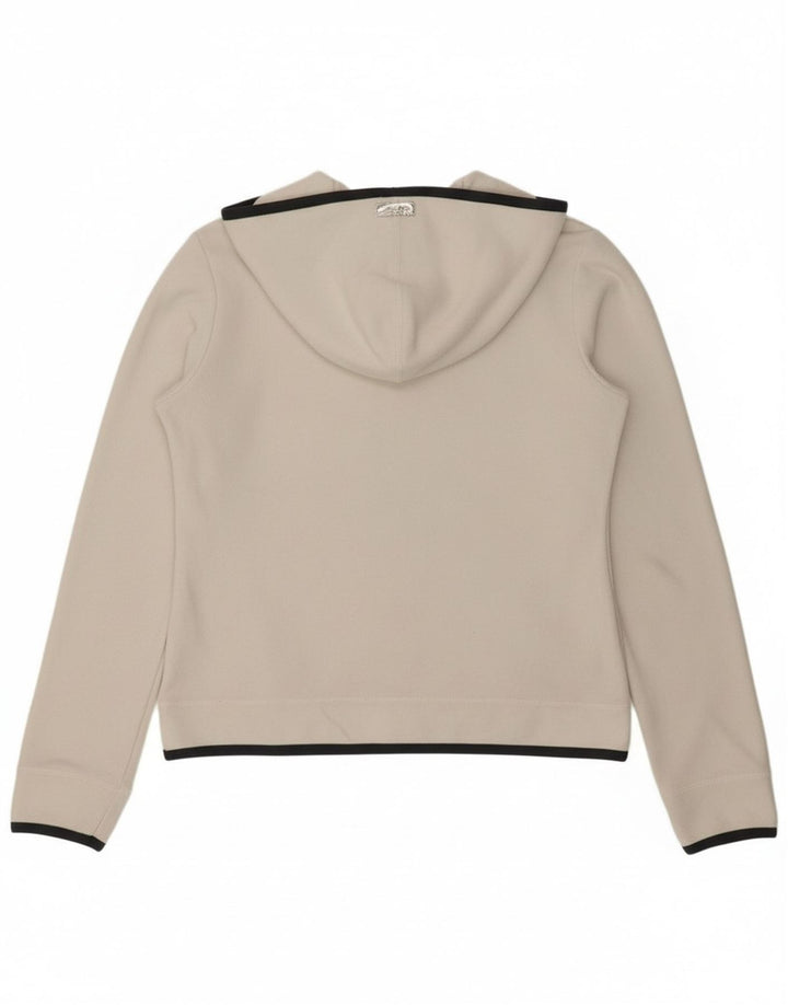 CHAMPION Womens Hooded Fleece Jumper UK 16 Large White Polyester