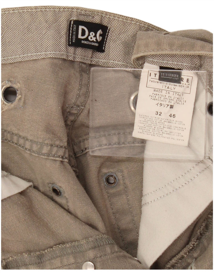 Dolce & Gabbana Herren Jeansshorts W32 mittelgraue Baumwolle