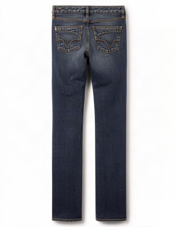 Diesel Damen Kycut Bootcut Jeans W25 L34 Blaue Baumwolle