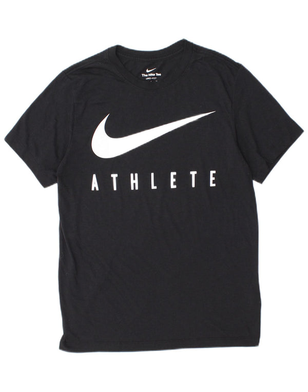 Nike Herren Dri Fit Graphic T-Shirt Top Small Schwarz Polyester