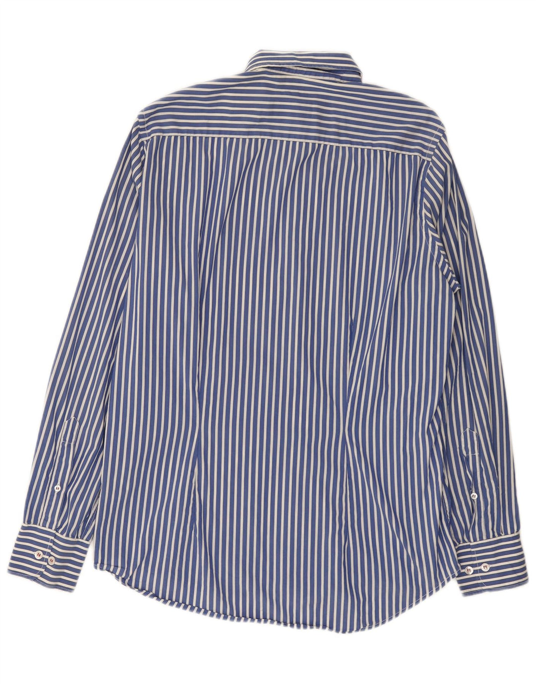 Fred Perry Herren-Slim-Fit-Hemd aus mittelblauer, gestreifter Baumwolle