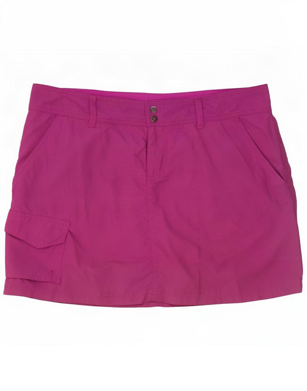 Columbia Damen Omni-Shade Skort US 10 Large Pink Nylon
