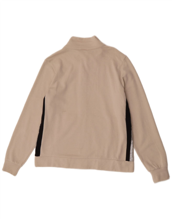 Champion Damen-Trainingsanzug-Top-Jacke, UK 14, Größe L, gebrochenes Weiß, Farbblock