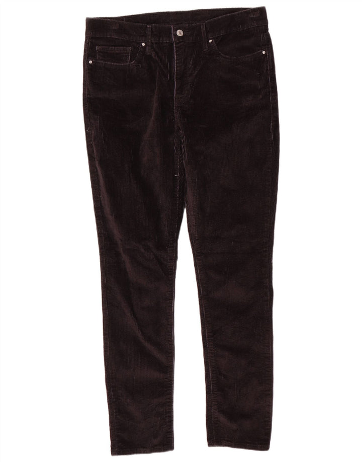 LEVI'S Damen Slim Cordhose W34 L30 Schwarz