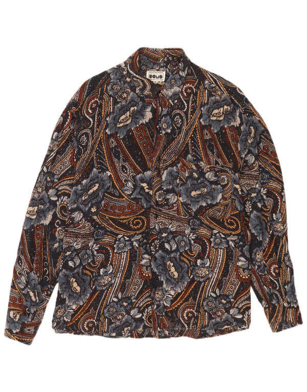 Vintage Mens Shirt Medium Multicoloured Paisley
