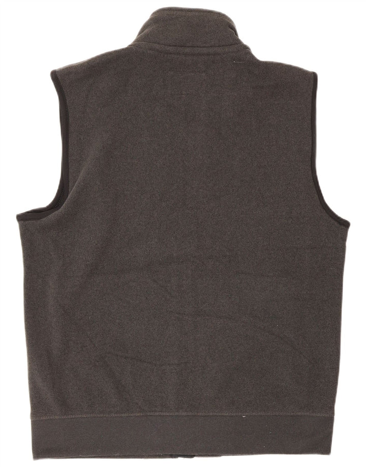 Marks & Spencer Herren ärmellose Trainingsjacke aus mittelgrauem Polyester