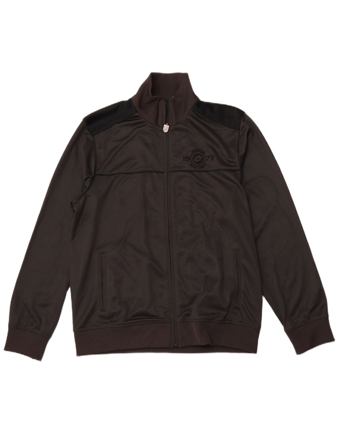 LOTTO Herren-Trainingsanzug-Oberteil, Jacke, XL, Grau, Colourblock-Polyester