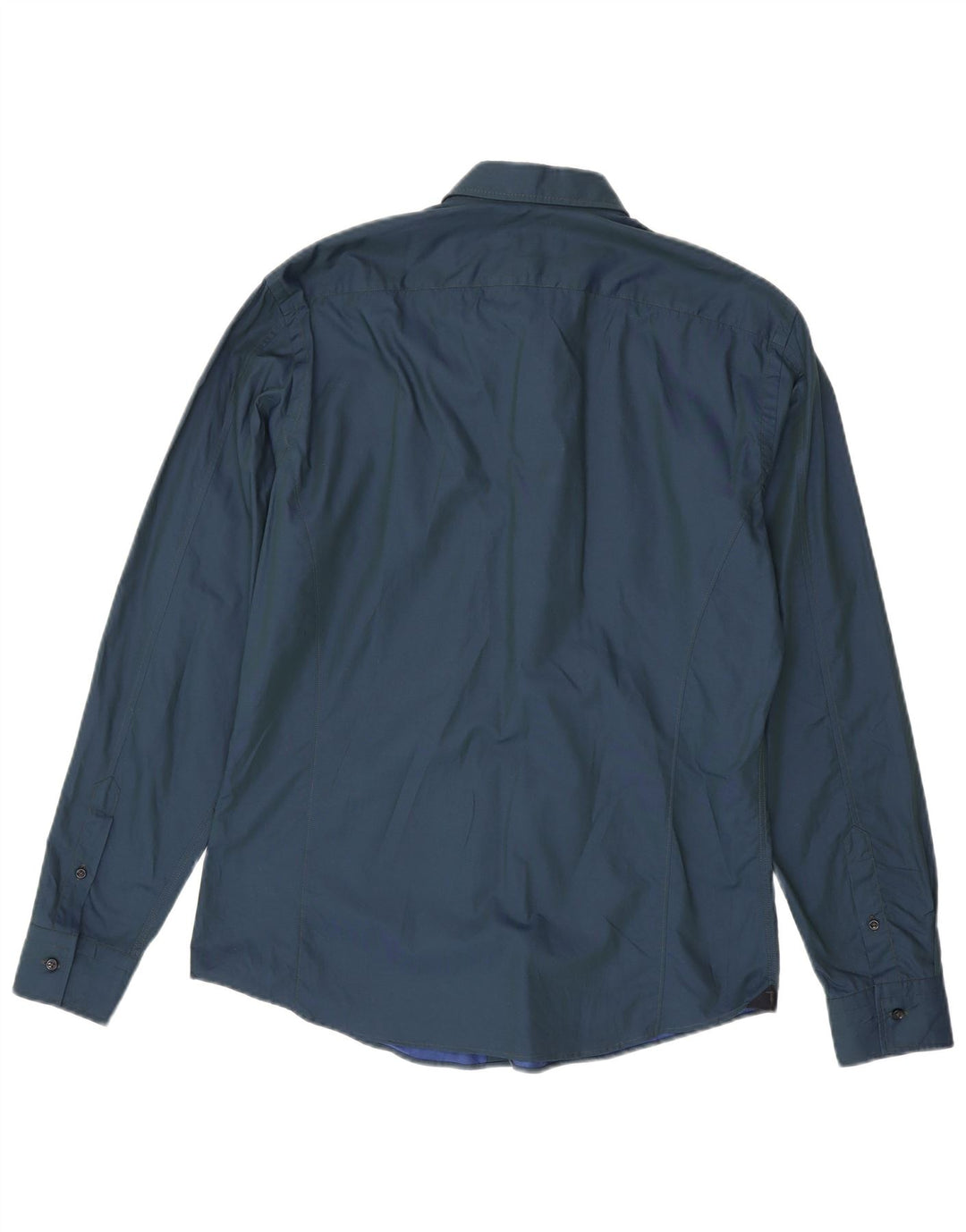 Trussardi Herrenhemd Größe 41 Mittel Marineblau