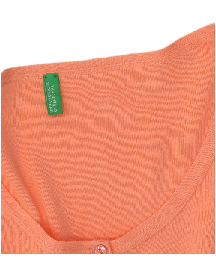 BENETTON Damen-Cardigan-Pullover UK 10 Small Pink
