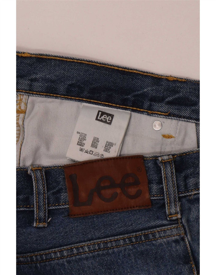 Lee Herren Brooklyn Straight Jeans W38 L30 Blaue Baumwolle