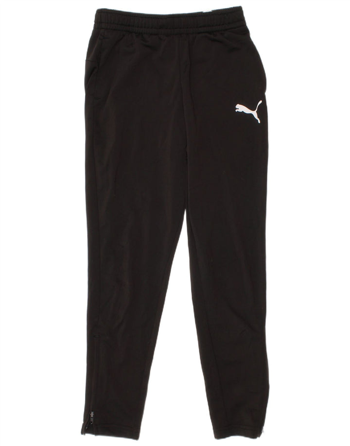 Puma Trainingshose für Jungen, 7–8 Jahre, schwarzes Polyester