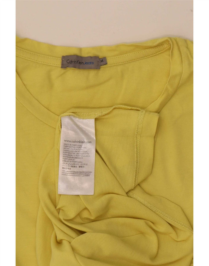 Calvin Klein Jeans Herren-T-Shirt mit Grafik, mittelgelbe Baumwolle