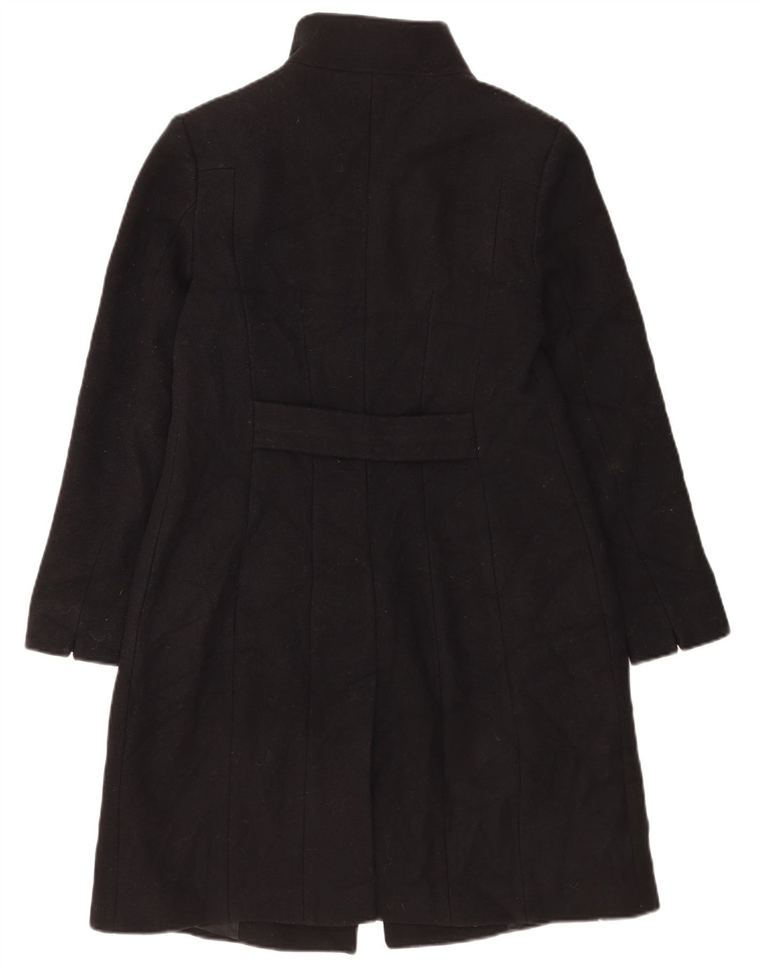 Reiss Damenmantel UK 10 Small Schwarze Wolle