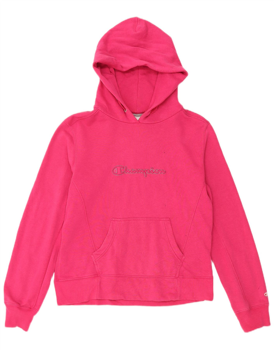 CHAMPION Damen Heritage Classics Graphic Hoodie Pullover UK 16 Large Pink