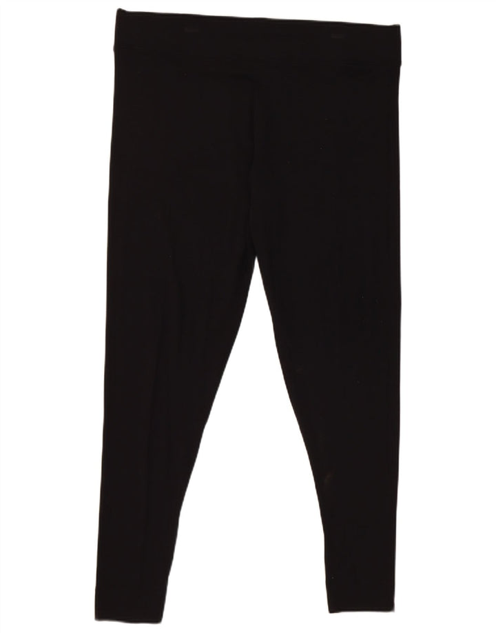Marks & Spencer Damen Leggings UK 18 XL Schwarze Viskose