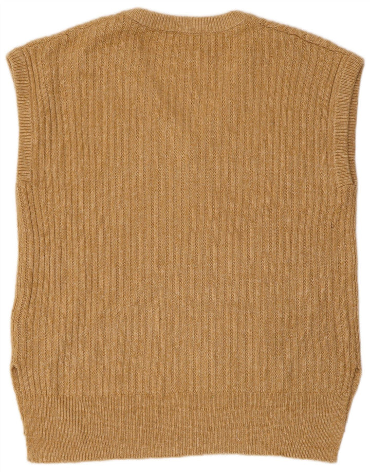 MARKS & SPENCER Herren Weste Tank Top Mittelbeige Baumwolle