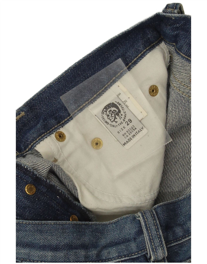 Diesel Herren Straight Jeans W29 L33 Blaue Baumwolle
