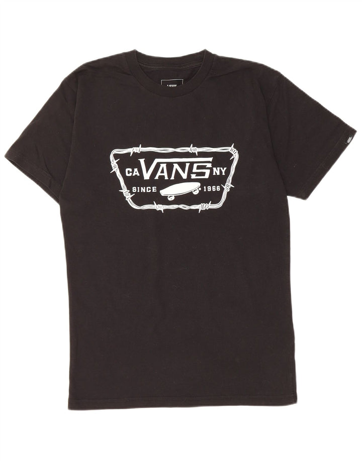 VANS Herren-T-Shirt mit klassischer Passform, Grafik, Größe S, Schwarz, Baumwolle