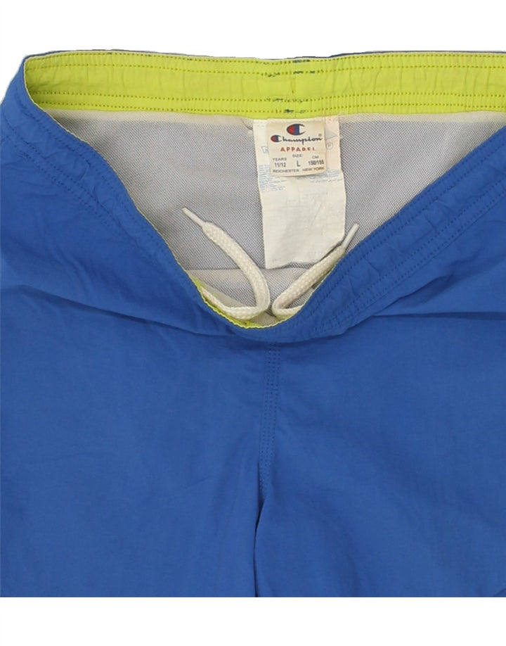 CHAMPION Boys Sport Shorts 11-12 Years Large Blue Polyamide Vintage Champion and Second-Hand Champion from Messina Hembry 