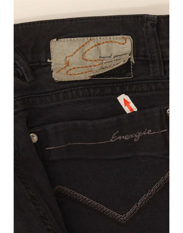 Energie Damen Slim Jeans W32 L36 Schwarze Baumwolle