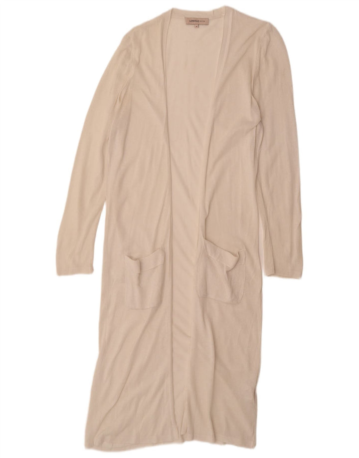 Marks & Spencer Damen Longline-Cardigan-Pullover UK 14 Medium Off White