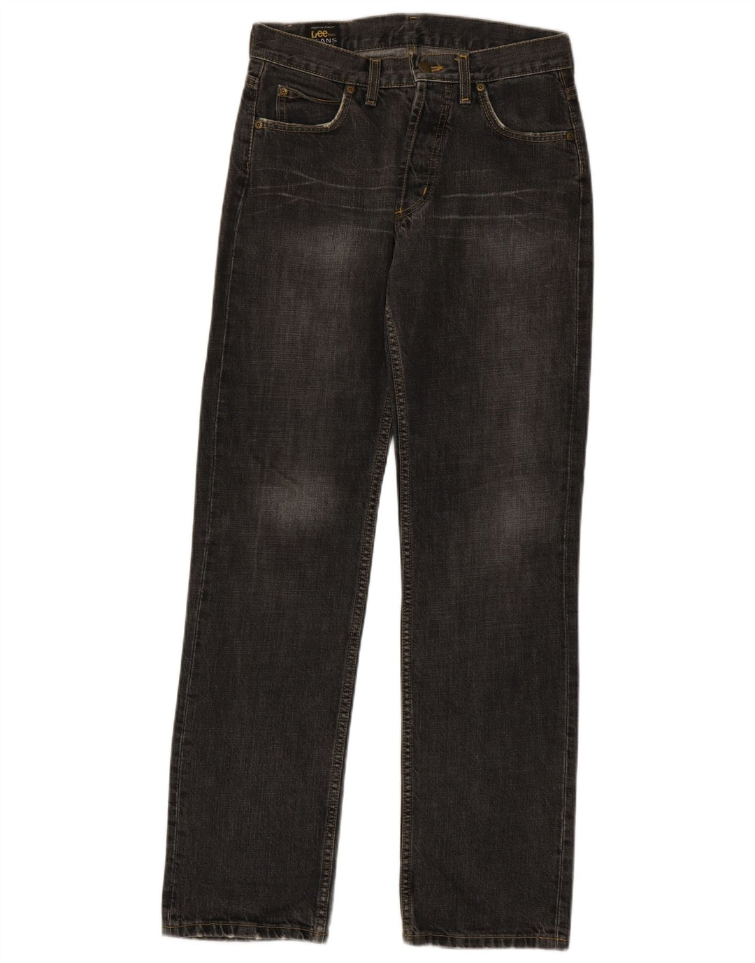 Lee Herren Straight Jeans W29 L32 Graue Baumwolle