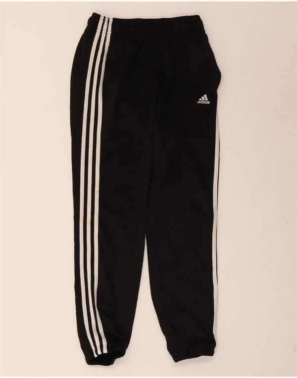 Adidas Jungen-Trainingshose, Jogginghose, 11–12 Jahre, schwarzes Polyester