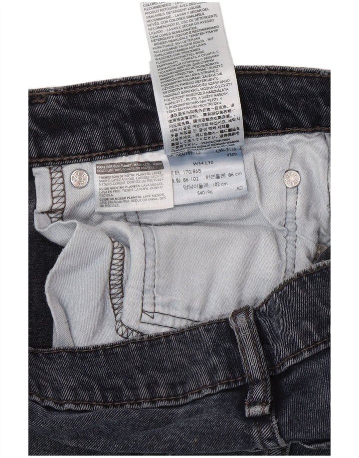 Levi's Herren Slim Jeans W34 L30 Marineblaue Baumwolle