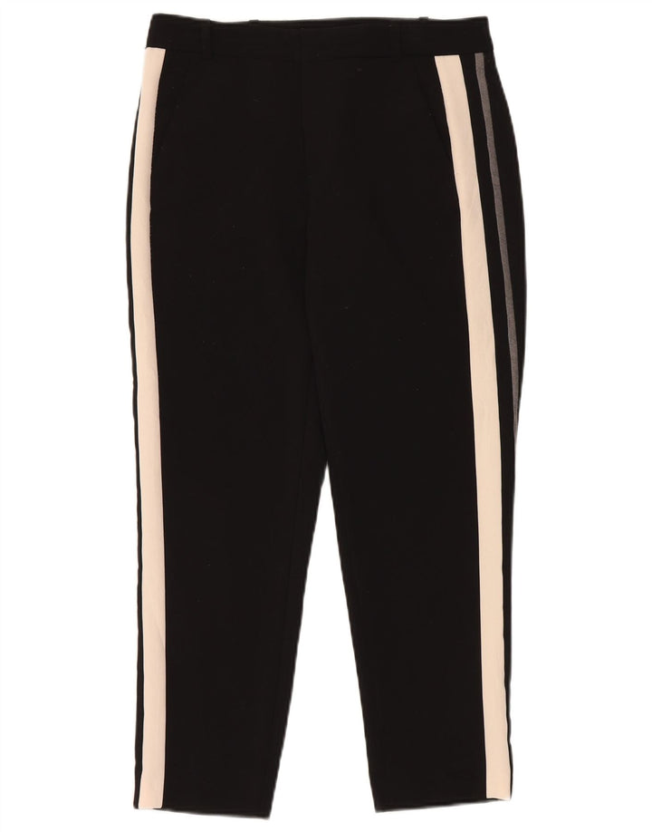 Schmale Chino-Hose für Damen von ZARA, Größe S, Schwarz, Farbblock