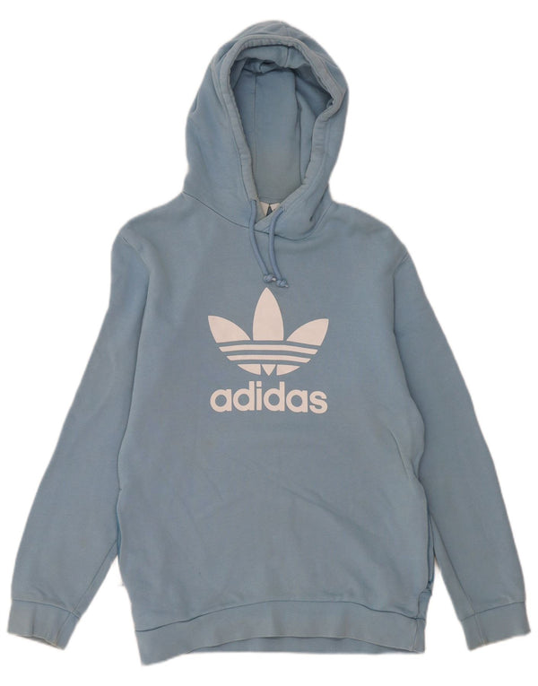 Adidas Herren Graphic Loose Fit Hoodie Pullover XS Blaue Baumwolle