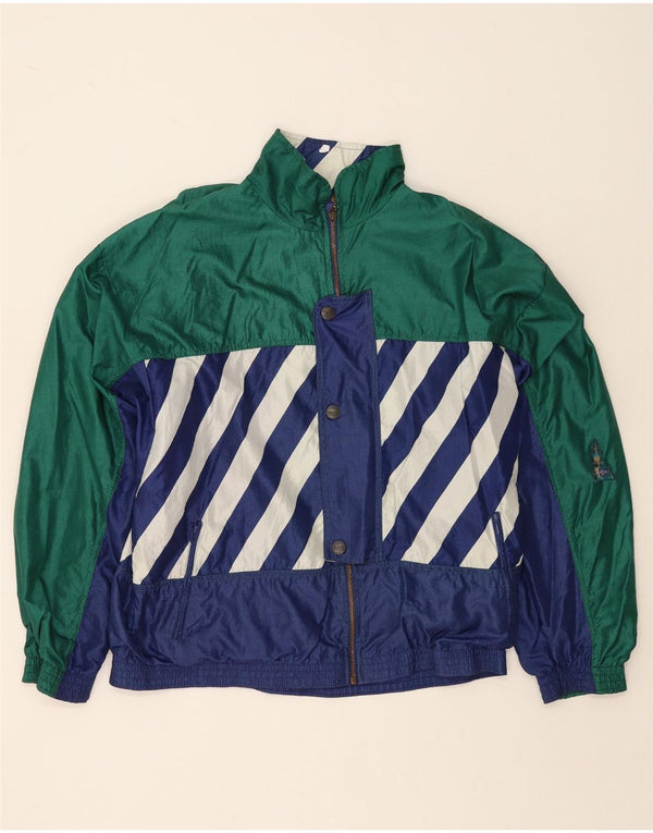 ATHLETA Damen-Trainingsanzugoberteil mit Grafik, UK 22 3XL, grüner Farbblock