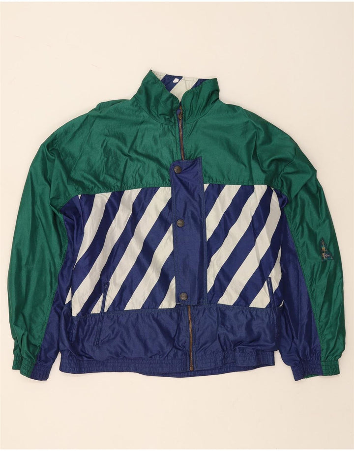 ATHLETA Damen-Trainingsanzugoberteil mit Grafik, UK 22 3XL, grüner Farbblock