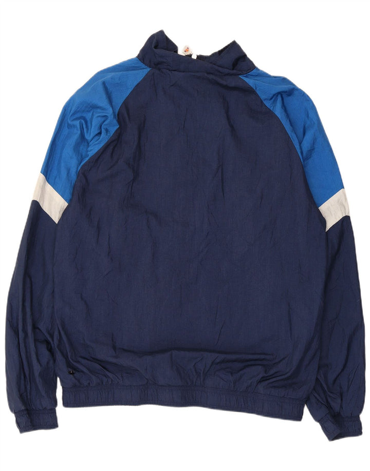 Ellesse Herren-Trainingsanzug-Oberteil, Jacke, XL, blaues Farbblock-Polyester